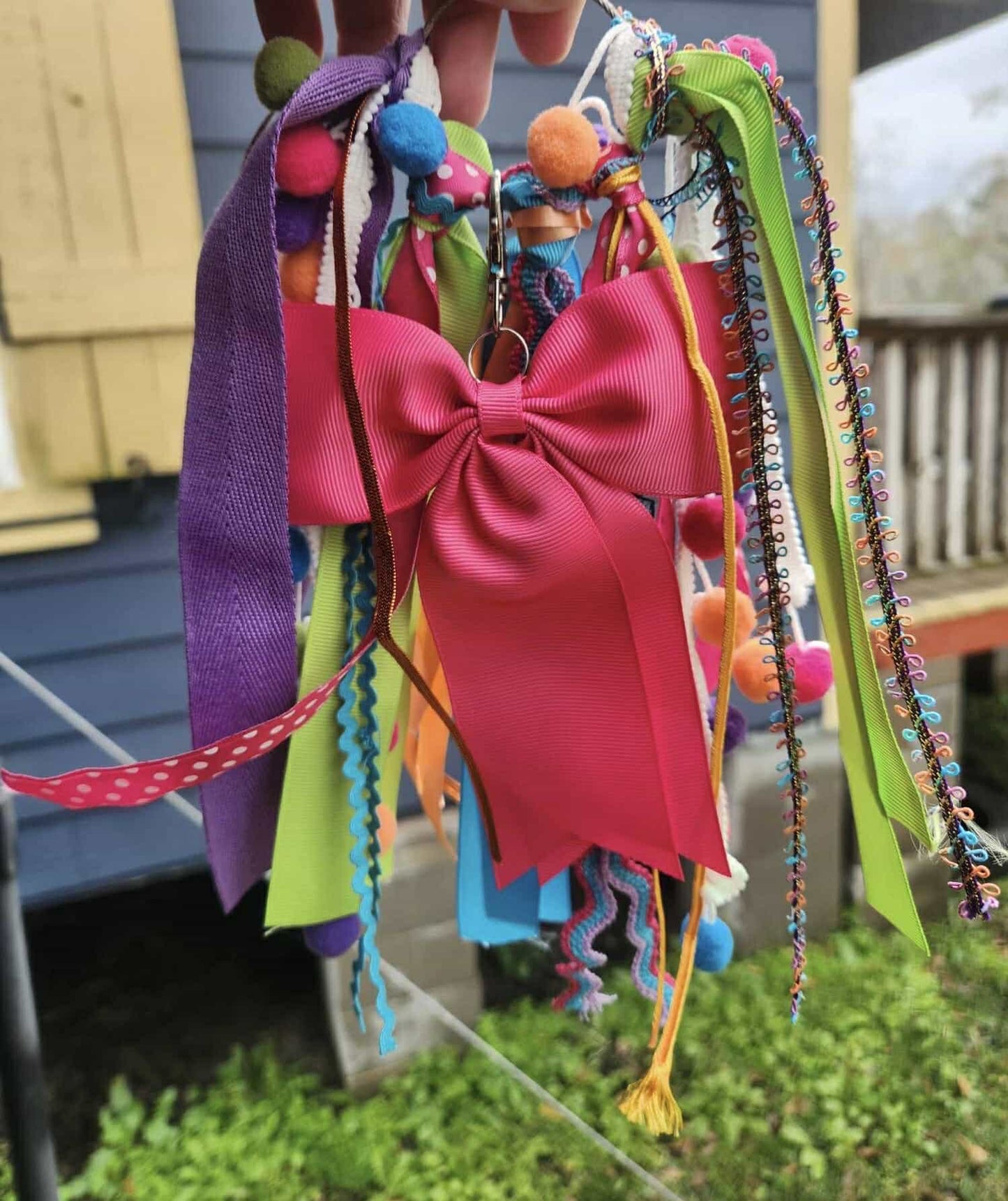 Red Bow/Purples/Orange/Greens