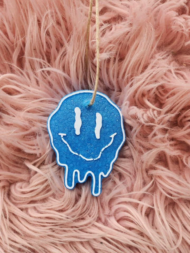 Blue Drip Smiley